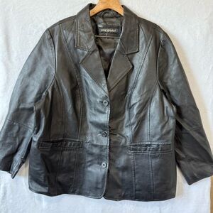 Lane Bryant Women's Faux Leather Jacket Size 24**‎